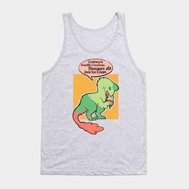 Dinosaurs love Ice Cream 1:2 Tank Top by sadicus